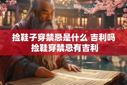 捡鞋子穿禁忌是什么 吉利吗 捡鞋穿禁忌有吉利