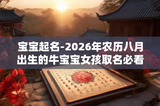 宝宝起名-2026年农历八月出生的牛宝宝女孩取名必看