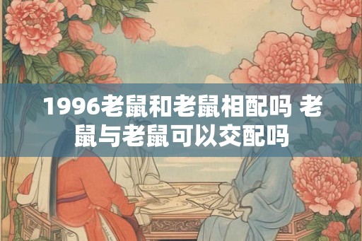 1996老鼠和老鼠相配吗 老鼠与老鼠可以交配吗
