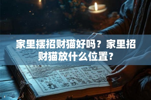 家里摆招财猫好吗？家里招财猫放什么位置？