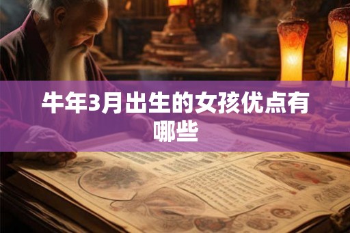 牛年3月出生的女孩优点有哪些