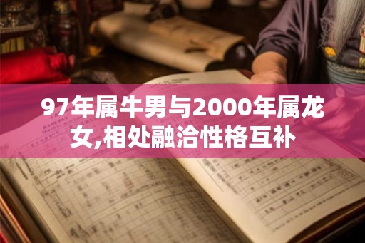 97年属牛男与2000年属龙女,相处融洽性格互补