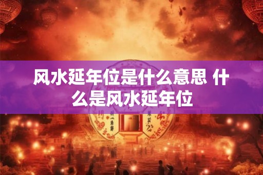 风水延年位是什么意思 什么是风水延年位