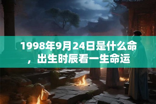 1998年9月24日是什么命，出生时辰看一生命运