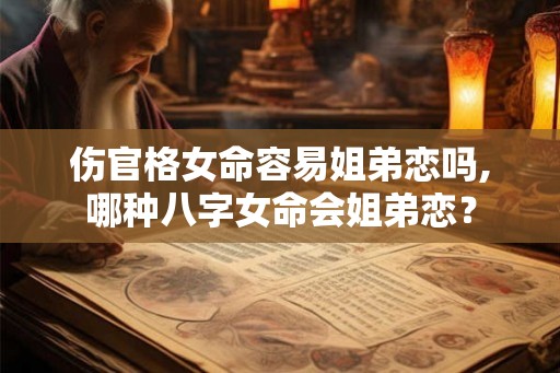 伤官格女命容易姐弟恋吗,哪种八字女命会姐弟恋？