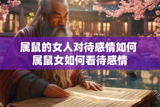 属鼠的女人对待感情如何 属鼠女如何看待感情