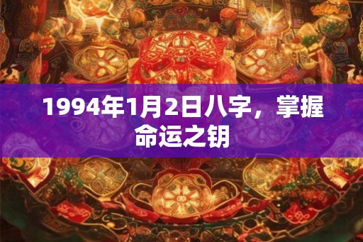1994年1月2日八字，掌握命运之钥