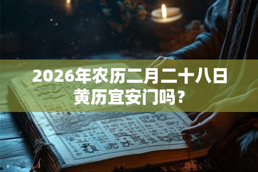 2026年农历二月二十八日黄历宜安门吗? 2026年农历二月二十八日黄历宜安门吗?