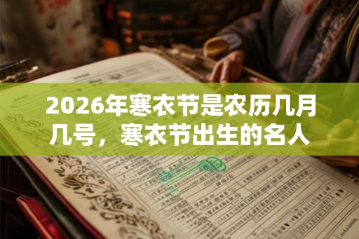 2026年寒衣节是农历几月几号，寒衣节出生的名人