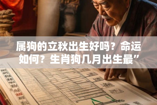 属狗的立秋出生好吗？命运如何？生肖狗几月出生最”苦“？