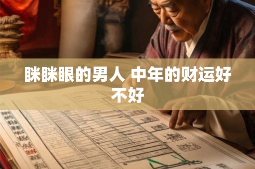 眯眯眼的男人 中年的财运好不好