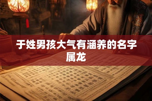于姓男孩大气有涵养的名字属龙