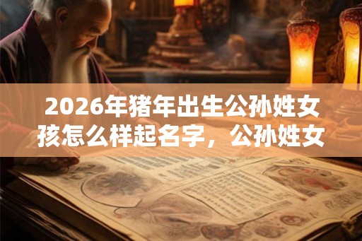 2026年猪年出生公孙姓女孩怎么样起名字，公孙姓女孩好名推荐