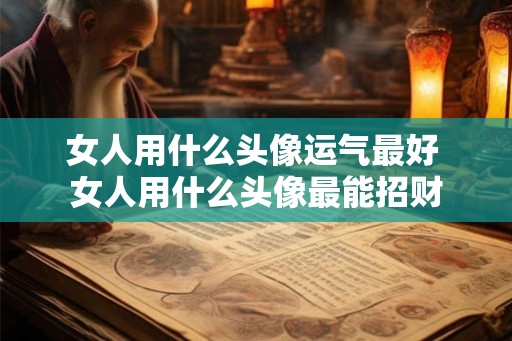 女人用什么头像运气最好 女人用什么头像最能招财