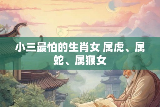 小三最怕的生肖女 属虎、属蛇、属猴女