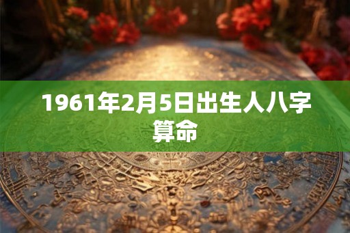 1961年2月5日出生人八字算命