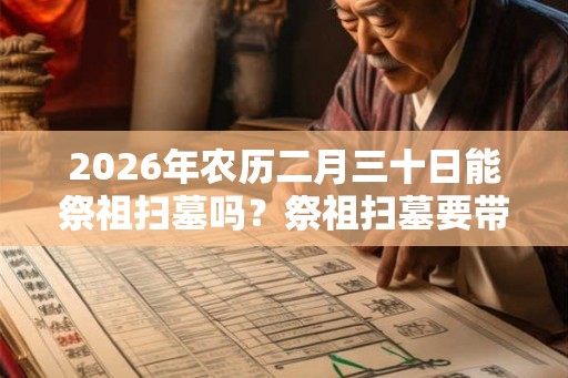 2026年农历二月三十日能祭祖扫墓吗？祭祖扫墓要带什么供品？