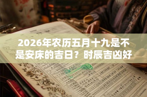 2026年农历五月十九是不是安床的吉日？时辰吉凶好不好？
