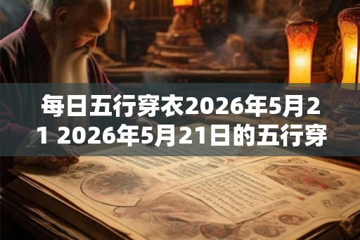 每日五行穿衣2026年5月21 2026年5月21日的五行穿衣规则是什么