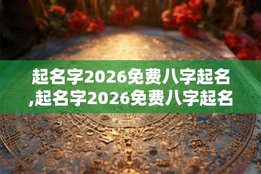 起名字2026免费八字起名,起名字2026免费八字起名马年