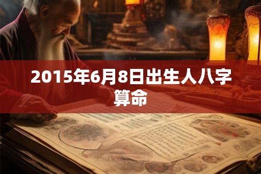2015年6月8日出生人八字算命