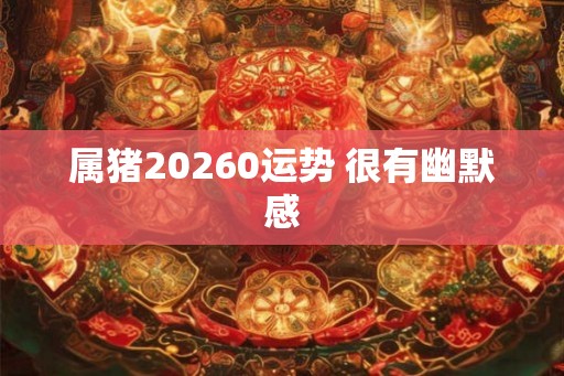 属猪20260运势 很有幽默感