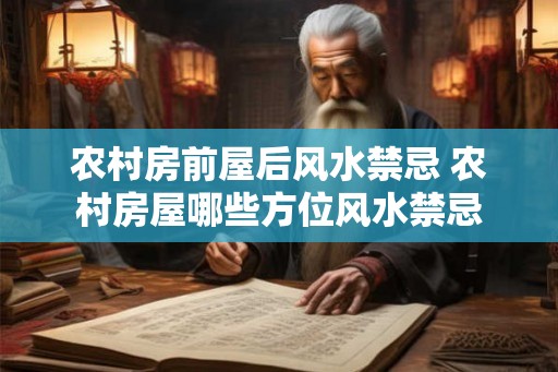 农村房前屋后风水禁忌 农村房屋哪些方位风水禁忌