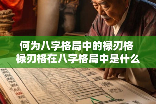 何为八字格局中的禄刃格 禄刃格在八字格局中是什么