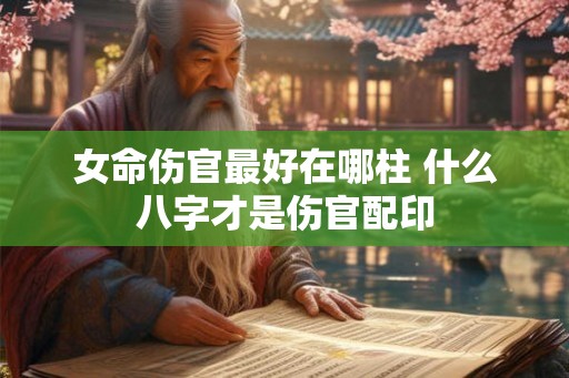 女命伤官最好在哪柱 什么八字才是伤官配印 女命伤官最好在哪柱 什么八字才是伤官配印