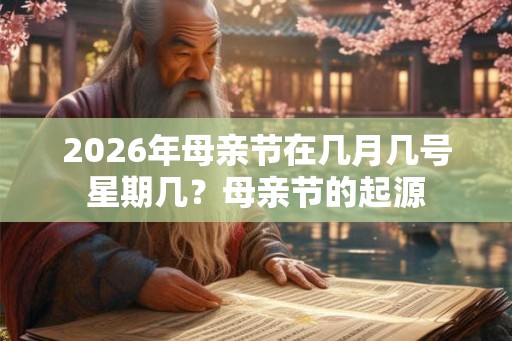 2026年母亲节在几月几号星期几？母亲节的起源