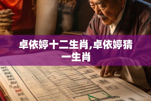 卓依婷十二生肖,卓依婷猜一生肖