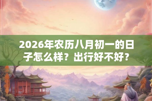 2026年农历八月初一的日子怎么样?出行好不好? 2026年农历八月初一的日子怎么样?出行好不好?