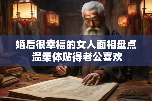 婚后很幸福的女人面相盘点 温柔体贴得老公喜欢