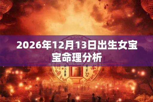 2026年12月13日出生女宝宝命理分析