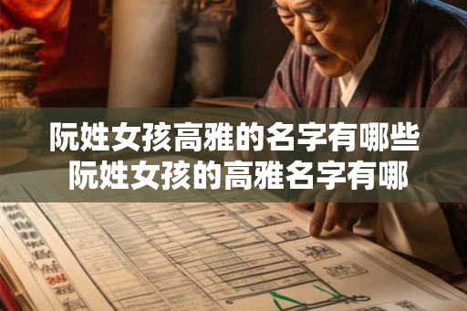 阮姓女孩高雅的名字有哪些 阮姓女孩的高雅名字有哪些