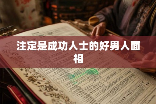 注定是成功人士的好男人面相
