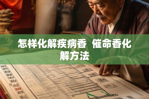 怎样化解疾病香  催命香化解方法