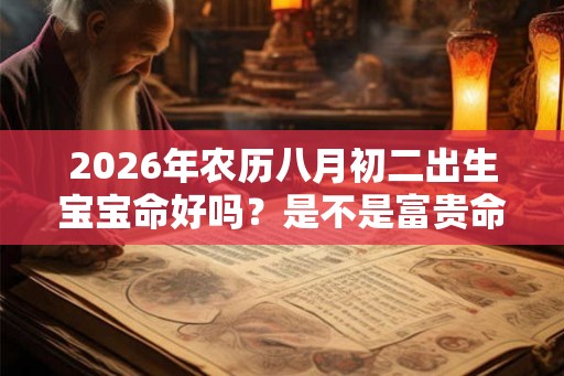 2026年农历八月初二出生宝宝命好吗？是不是富贵命？
