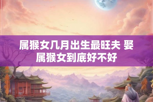 属猴女几月出生最旺夫 娶属猴女到底好不好