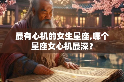 最有心机的女生星座,哪个星座女心机最深？