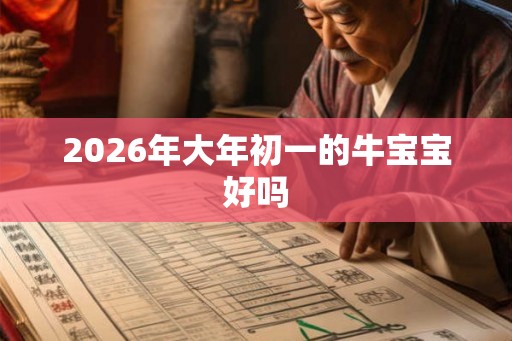 2026年大年初一的牛宝宝好吗