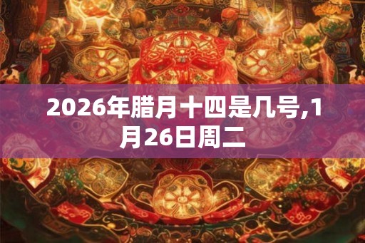 2026年腊月十四是几号,1月26日周二