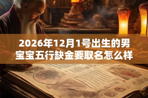 2026年12月1号出生的男宝宝五行缺金要取名怎么样好