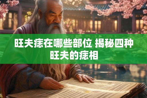 旺夫痣在哪些部位 揭秘四种旺夫的痣相