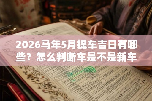2026马年5月提车吉日有哪些？怎么判断车是不是新车？
