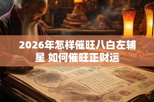 2026年怎样催旺八白左辅星 如何催旺正财运