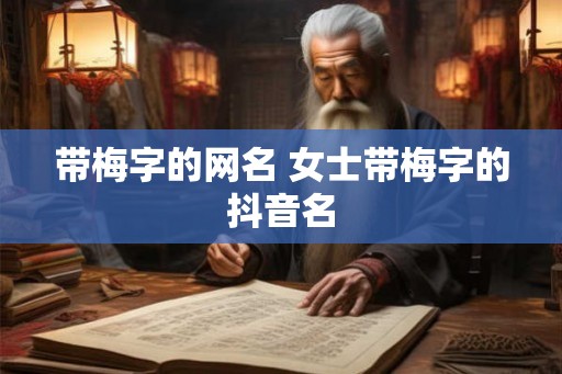 带梅字的网名 女士带梅字的抖音名