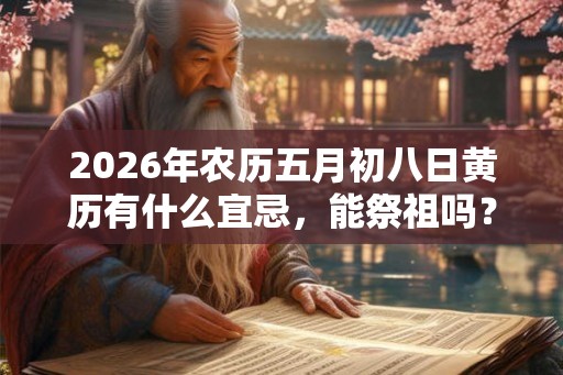 2026年农历五月初八日黄历有什么宜忌,能祭祖吗? 2026年农历五月初八日黄历有什么宜忌,能祭祖吗?