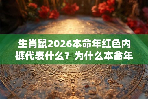 生肖鼠2026本命年红色内裤代表什么？为什么本命年要穿红内裤？