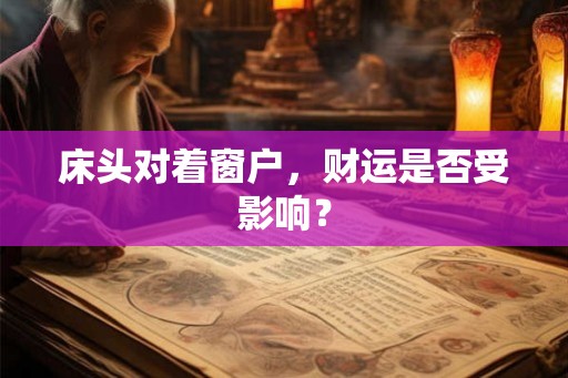 床头对着窗户，财运是否受影响？
